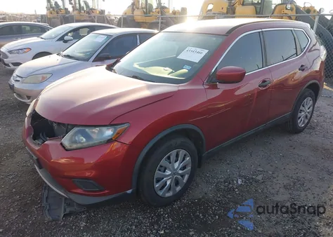 2016 Nissan Rogue S z USA, uszkodzony, nr VIN 5N1AT2MT6GC841935